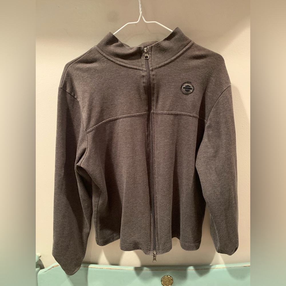 HARLEY DAVIDSON cropped fit zip up jacket